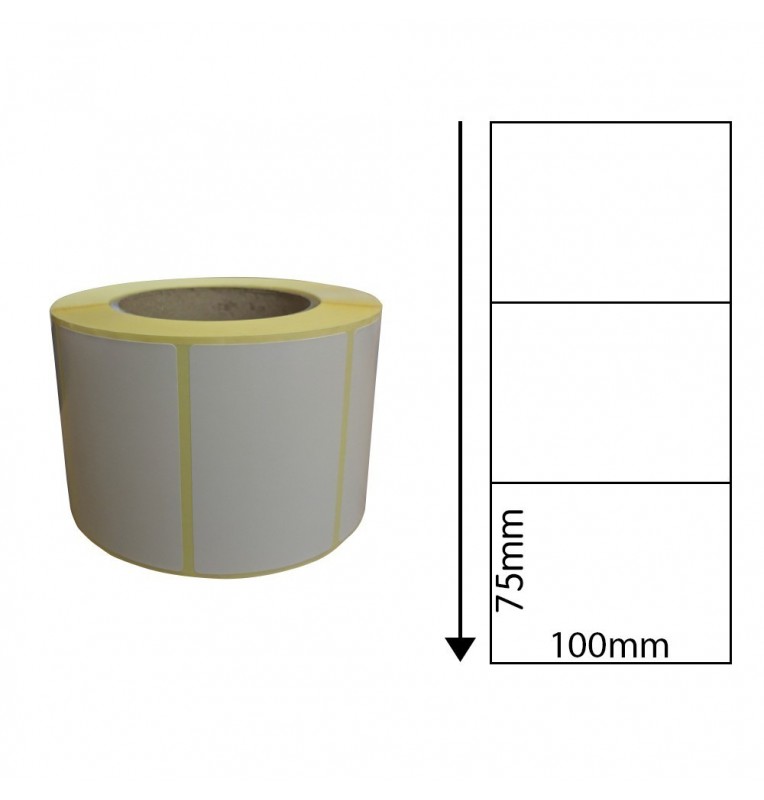 75mm X 100mm Thermal Label Adhesive Stickers 75mm X 100mm Thermal Label Adhesive Stickers